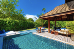 Piscina privada de uma das acomodacoes da Anttunina Pousada e Spa, Maragogi - Melhores Pousadas Brasil