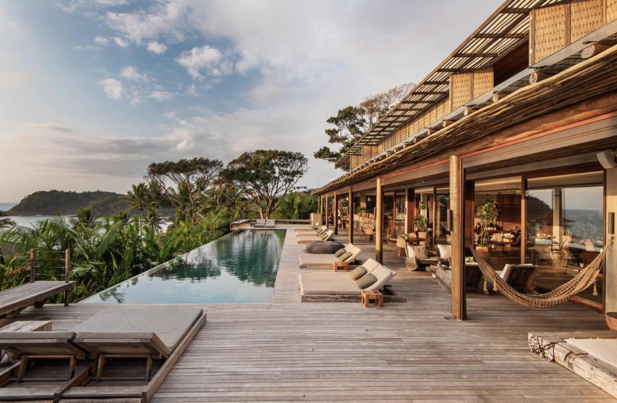 Vista do deck do Barracuda Hotel & Villas, Itacare - Melhores Pousadas Brasil