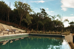 Villa canna, vista da piscina - Melhores Pousadas Brasil