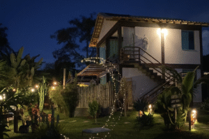 Loft Mandalua durante a noite - melhores pousadas brasil